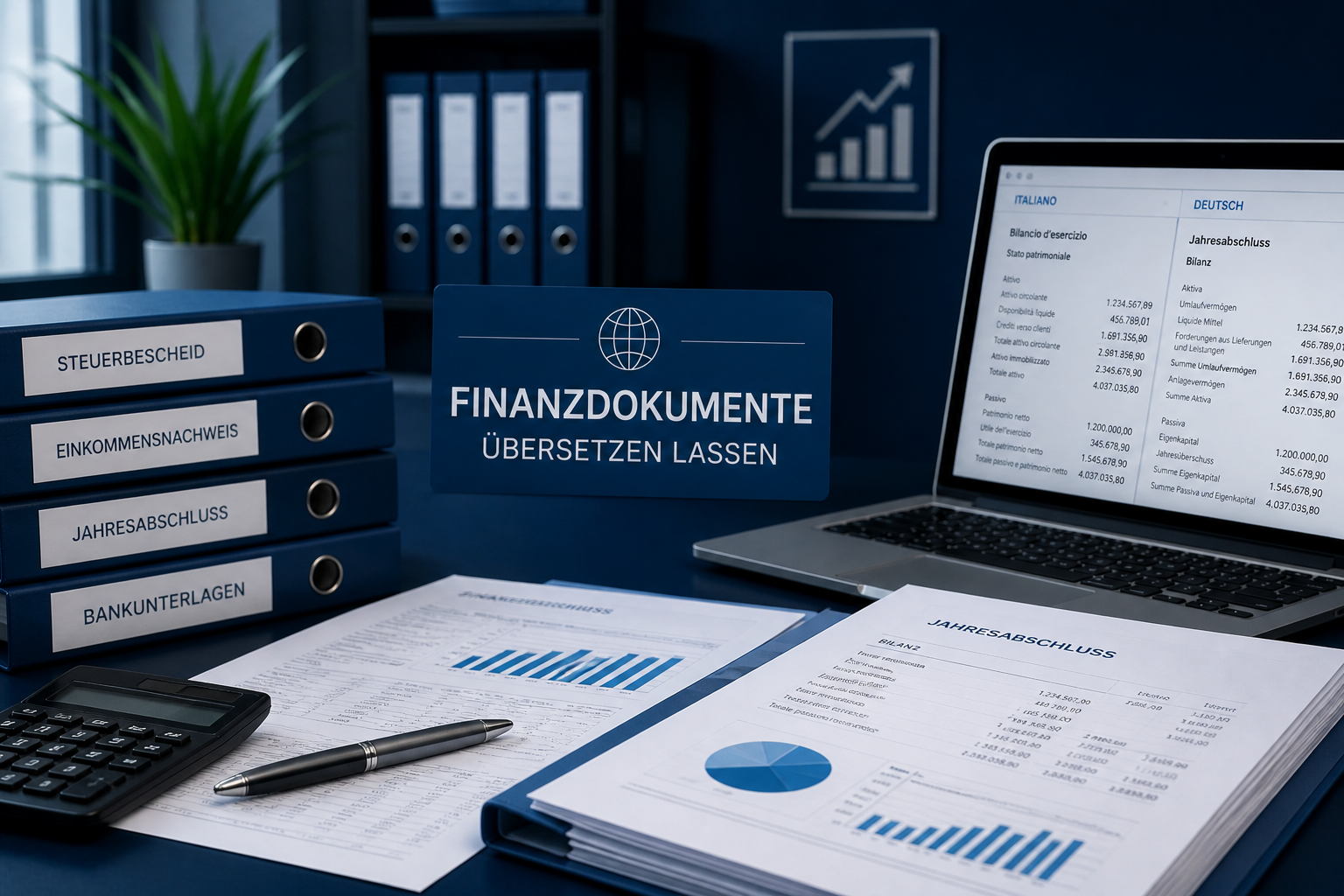 Finanzdokumente übersetzen lassen